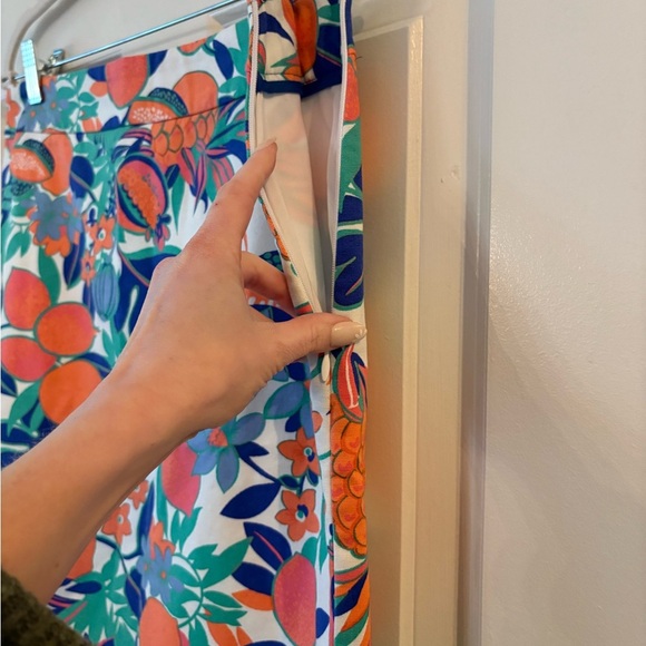 Talbots Canvas Cotton A-Line Skirt Fruits & Flowers - Size 4 - Picture 6 of 6